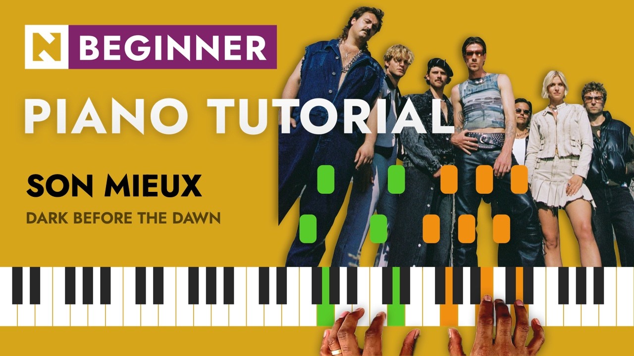 Son Mieux - Dark before the dawn | BEGINNERS PIANO TUTORIAL + bladmuziek