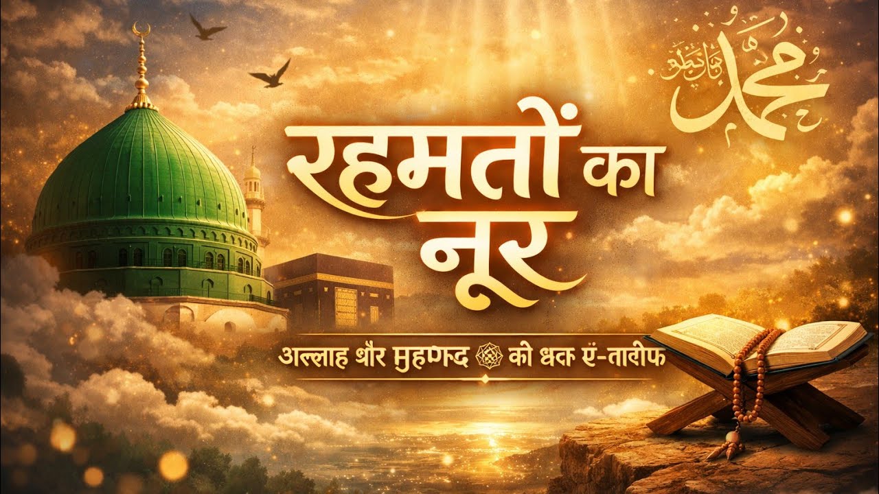 रहमतों का नूर ✨ | Allah Aur Muhammad ﷺ Ki Tareef | Beautiful Hamd & Naat | Soft Piano | Heart Touchi