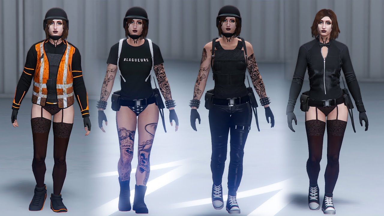 How to make MULTIPLE FEMALE GTA 5 Outfits!