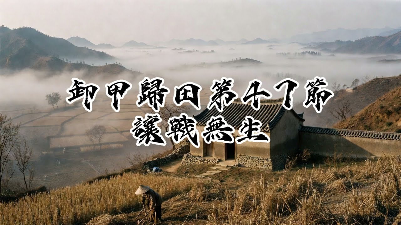 47卸甲歸田系列，多為史詩曲風，以戰爭為題材，目的是讓人深省戰爭，並願天下永無戰事。此曲讓戰無生，希望各位能喜歡。Excelente música con IA、Epic genre、AI音樂。