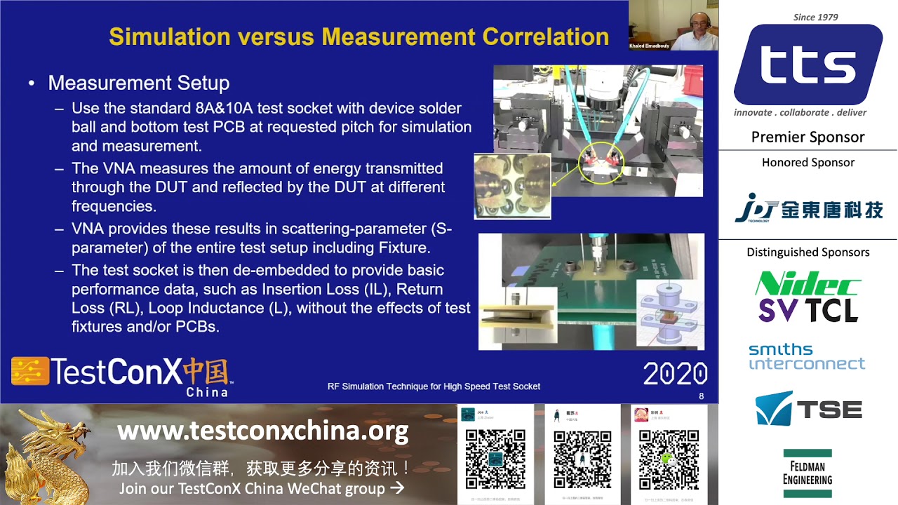 TestConX China 2020 Khaled Elmadbouly: RF Simulation Technique for high speed test socket