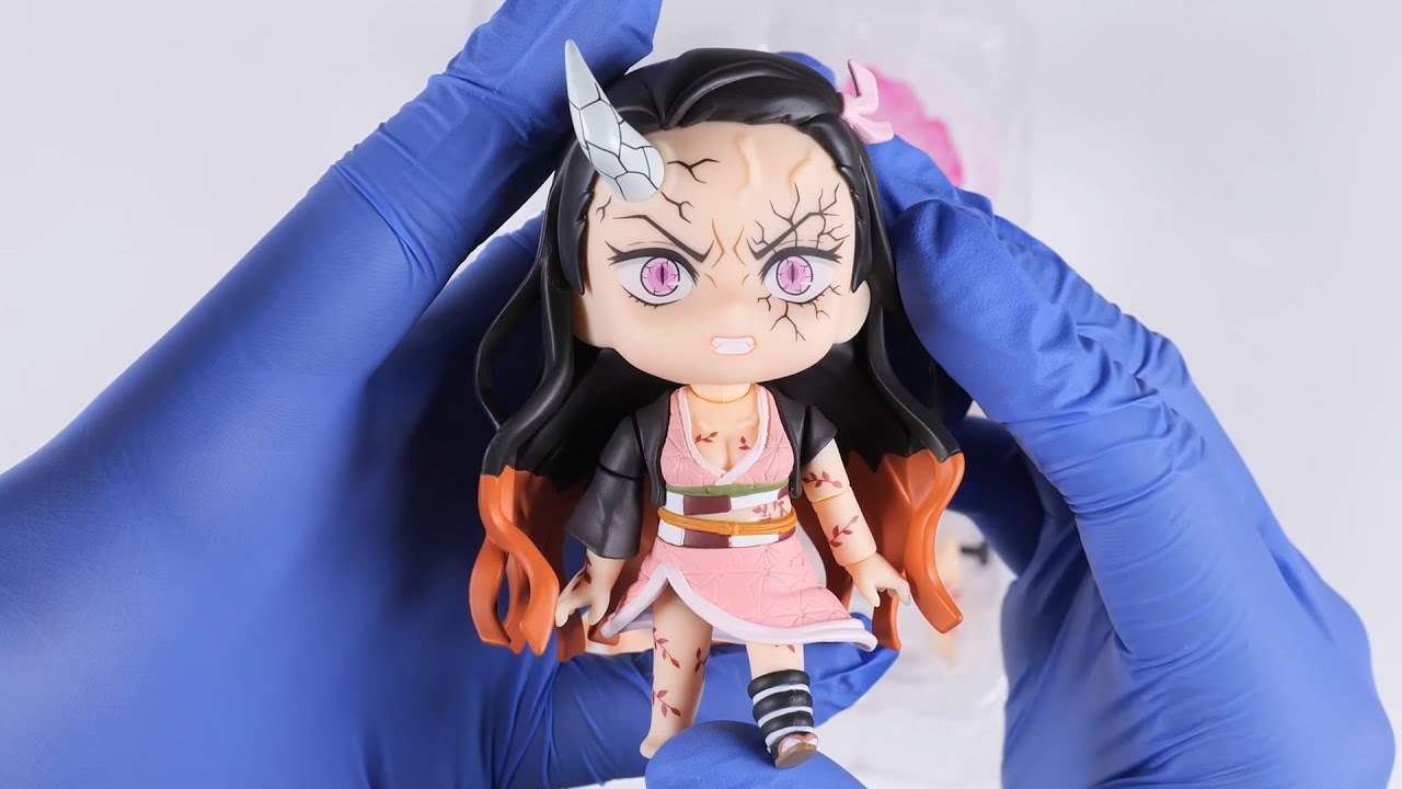 [ASMR UNBOXING] Nendoroid nezuko (demon form ver) Kimetsu no Yaiba figure