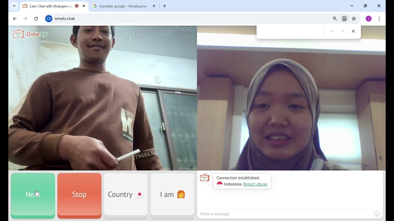 ome w/ kakak yang di taiwan belajar bahasa