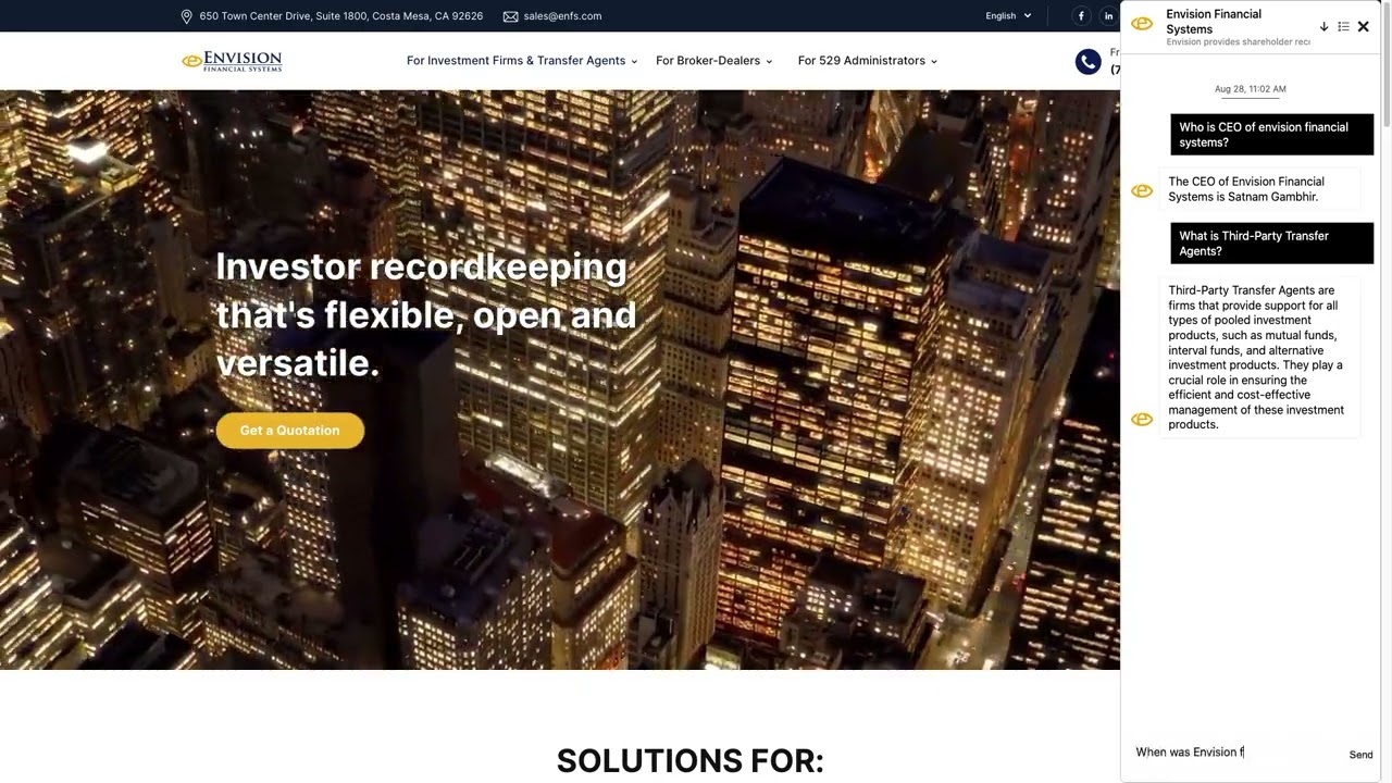 Envision Financial Systems