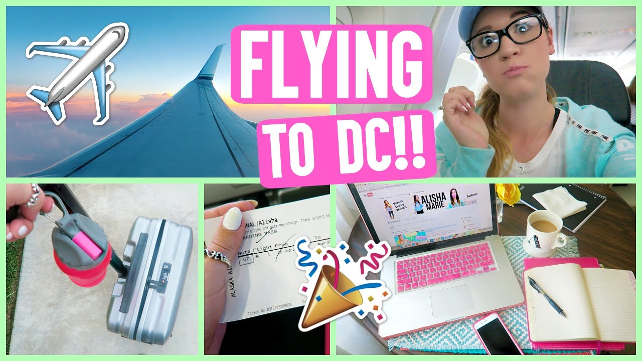 FLYING TO DC WITH ALISHA!! PLAYLIST LIVE DC!!