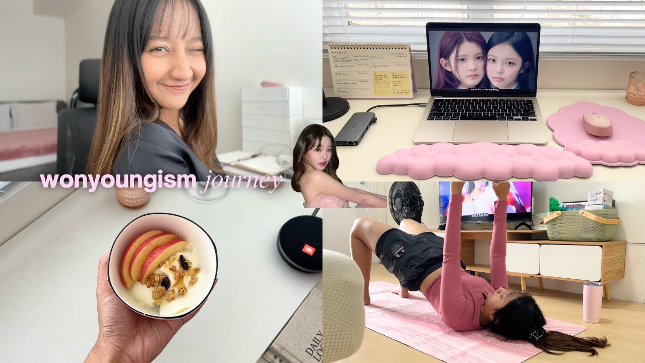 I tried Wonyoungism for 24hr | morning routine, meals, workout 🎀💖