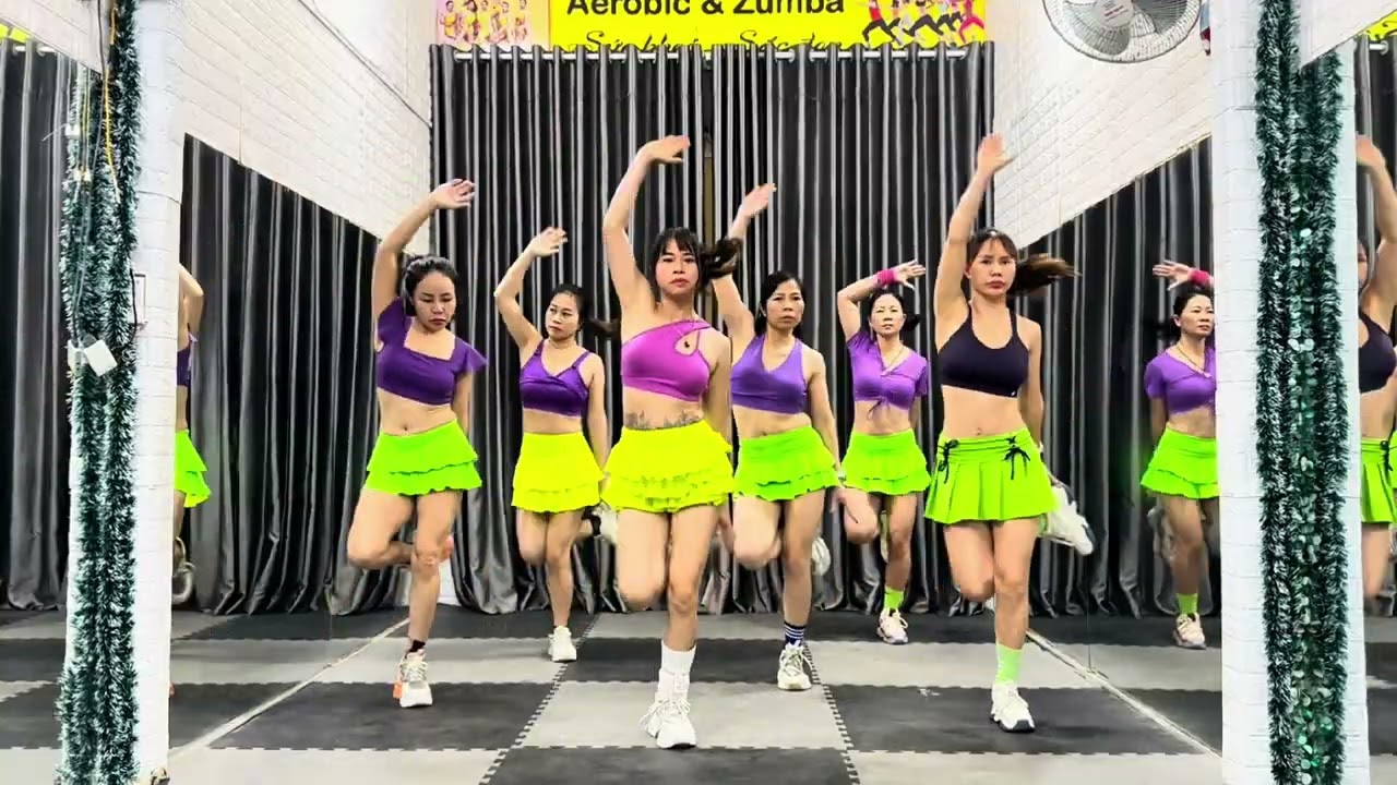 Lắc Hông Aerobic Cho Vòng Eo Thon Mảnh | Giảm Mỡ Vùng Eo.
