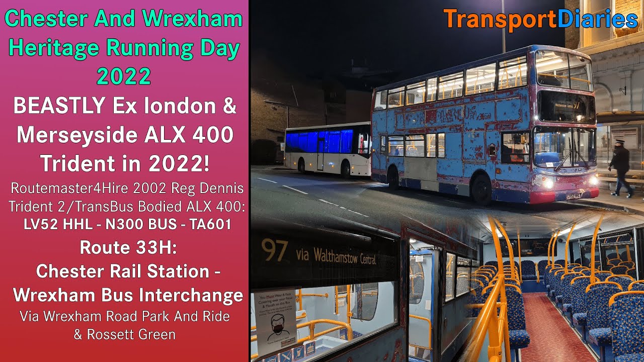 *Ex London & PeoplesBus - 2002 Beast!* Preserved Dennis Trident 2 ALX 400: LV52 HHL - Route 33H