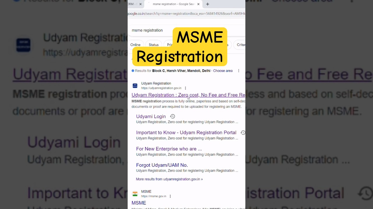 MSME registration kaise kare || Full video link in comment box