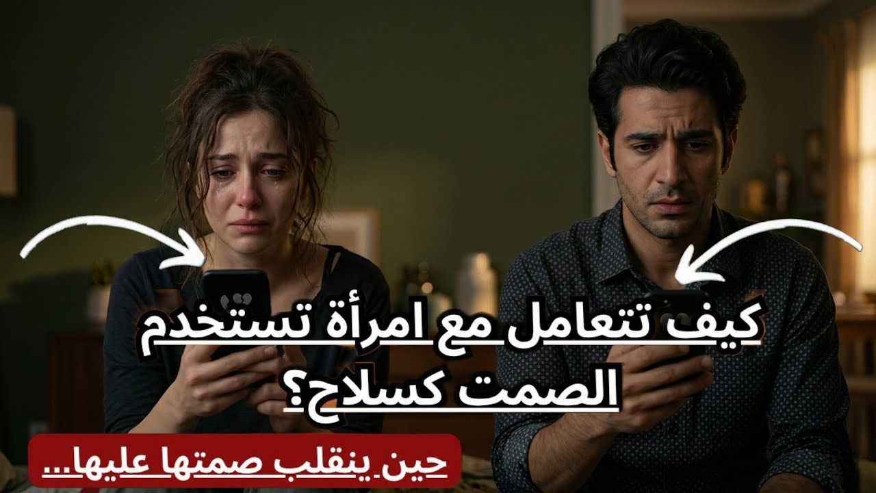 حين تصمت المرأة لتكسر الرجل… اكتشف كيف تنهار بصمت دون أن تتكلم! 