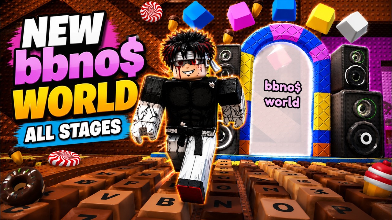 NEW BBNO$ World! 🔥 All Stages Gameplay | +1 Speed Keyboard Escape Roblox