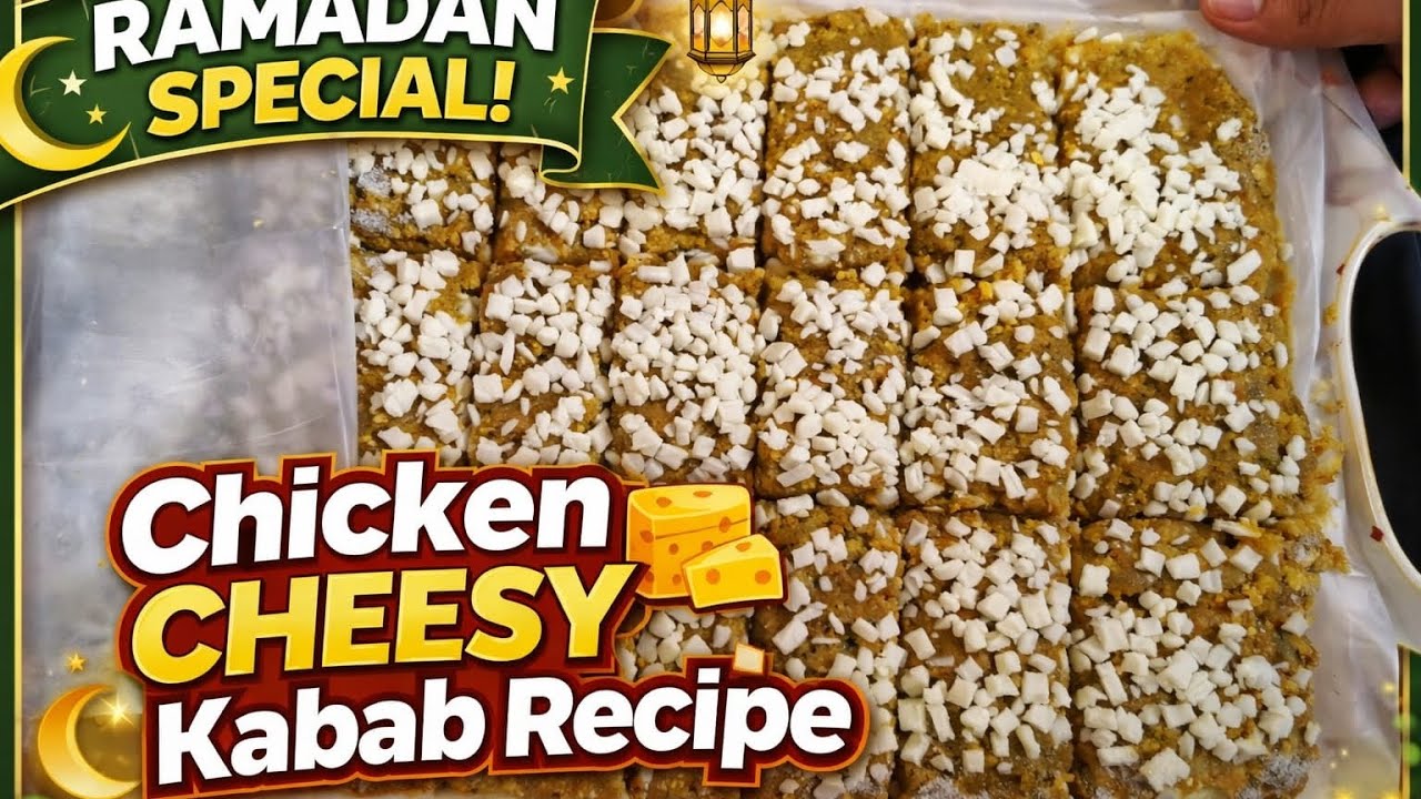 Ramadan Special Chicken Cheesy Kabab frozen Recipe | Juicy, Soft & Super Cheesy!