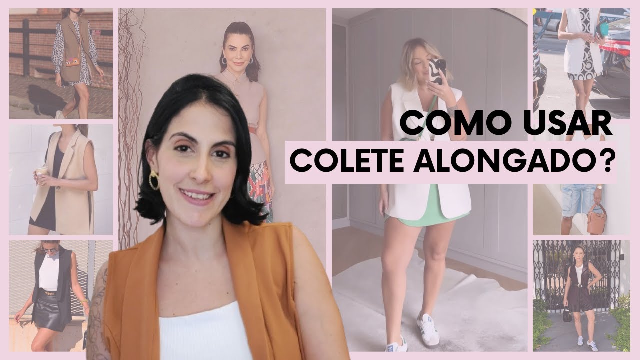 Inspirações de Looks com Colete Alongado em Alfaiataria!