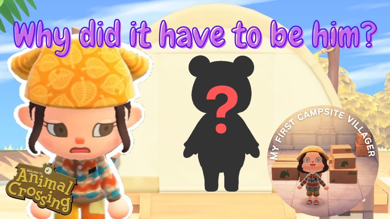 We have a Campsite Villager! Restarting my Animal Crossing Island | ACNH First Campsite Villager