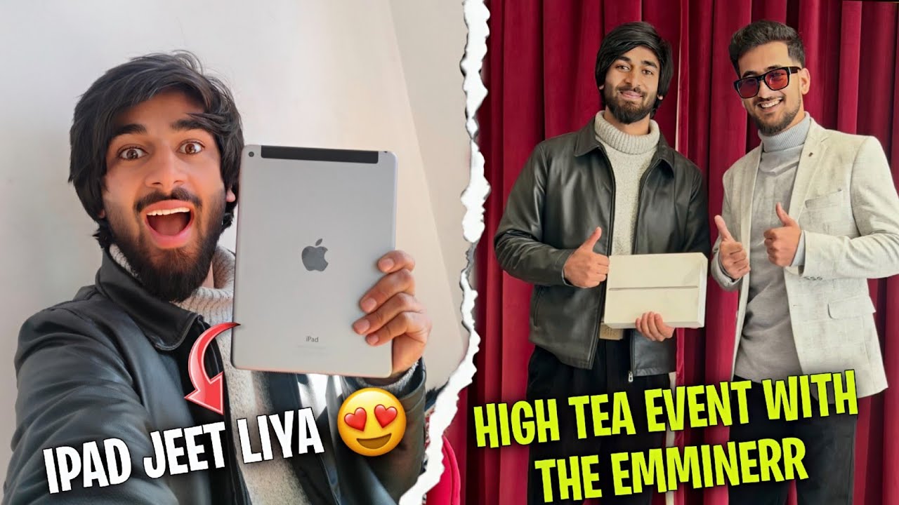 High tea event with @MurtazaRafiq ❤️‍🩹 || iPad jeet liya 😲