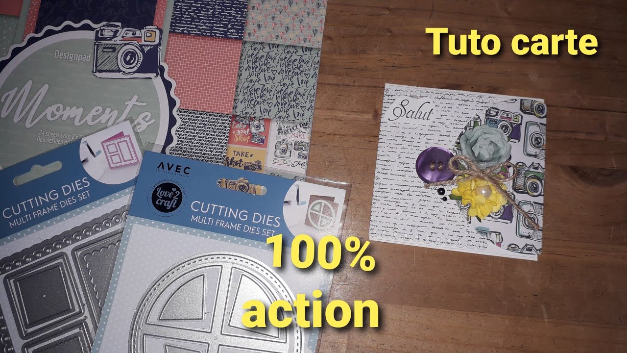 Tuto Carte à rabats/dies action.
