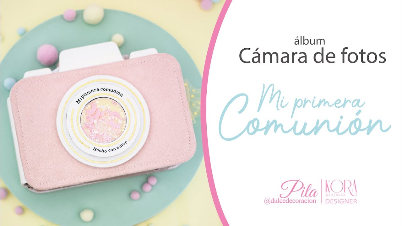 Cómo hacer un álbum de fotos en forma de CÁMARA de FOTOS. Kora projects. Scrapbooking