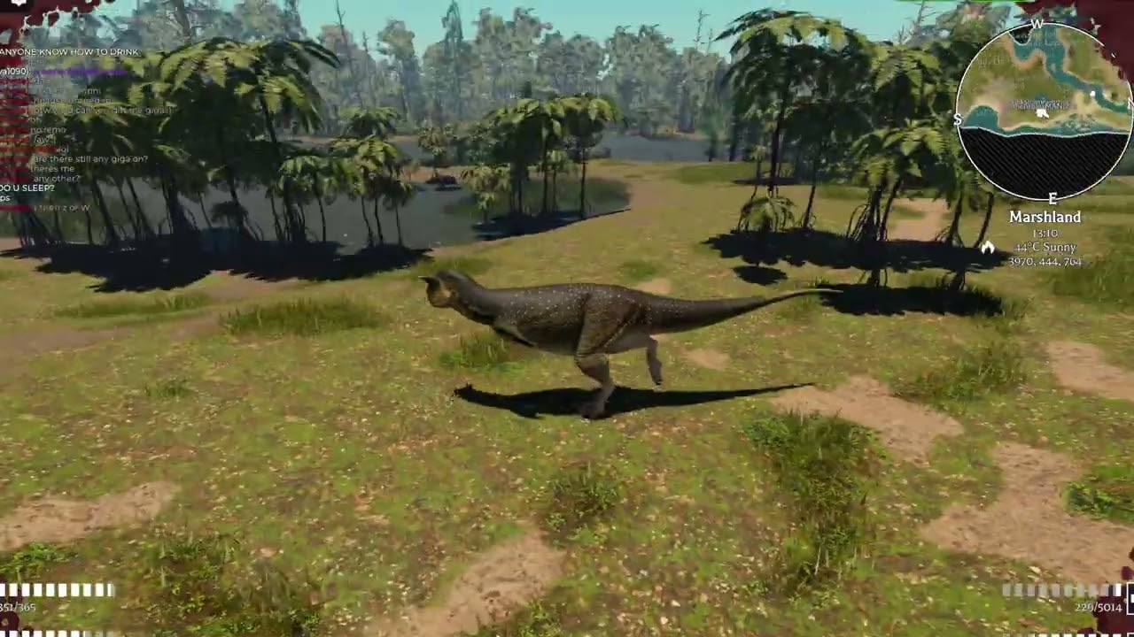 Playing Carnotaurus