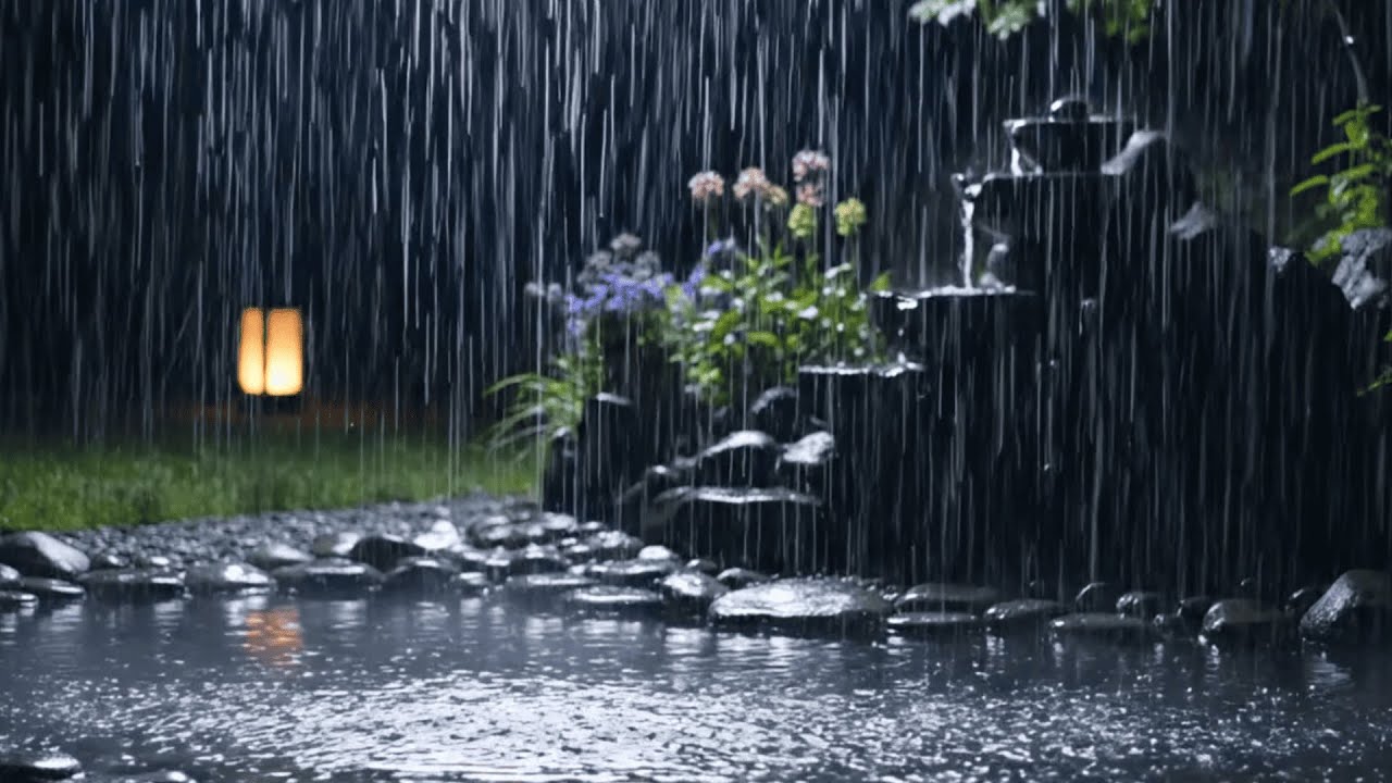 LIVE Rainstorm at Night 🌧️ Instantly Calm Your Mind | Deep Sleep & Stress Relief