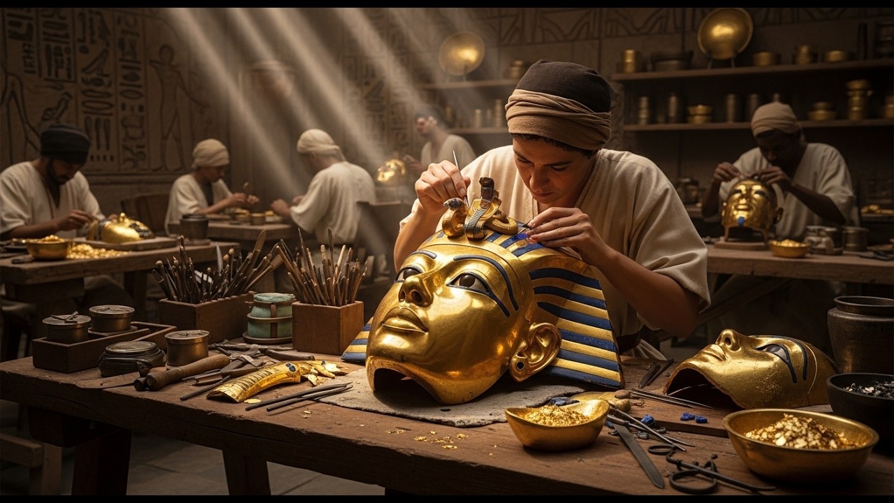Ancient Egyptian Gold Mask | How Pharaoh's Death Mask Was Created