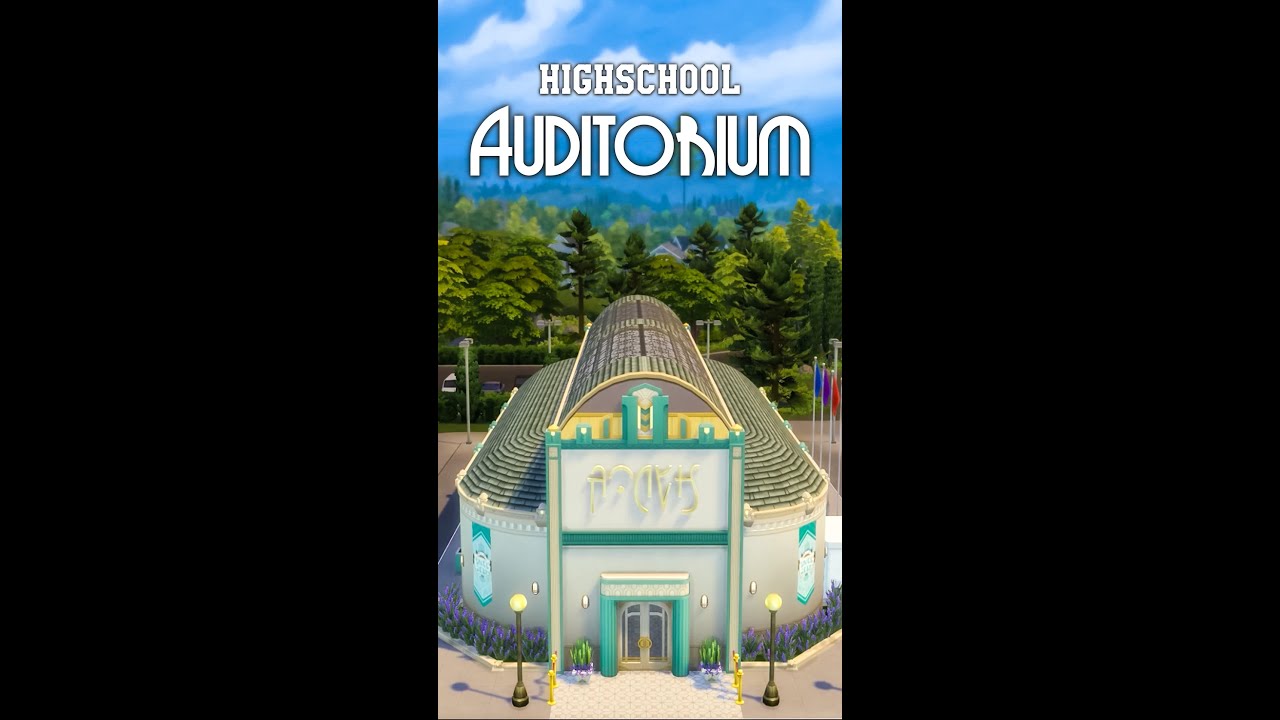 Die Sims 4 Highschool Auditorium #shorts
