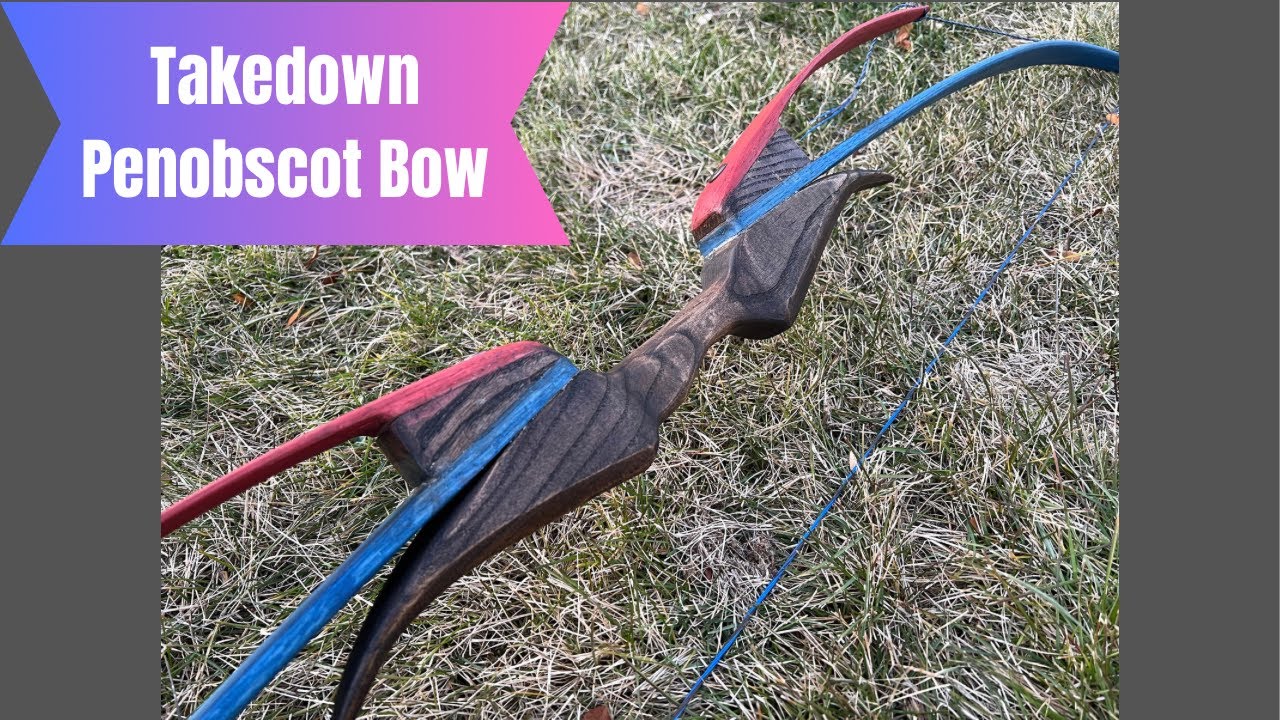 Elven inspired Takedown Penobscot style bow in Silence