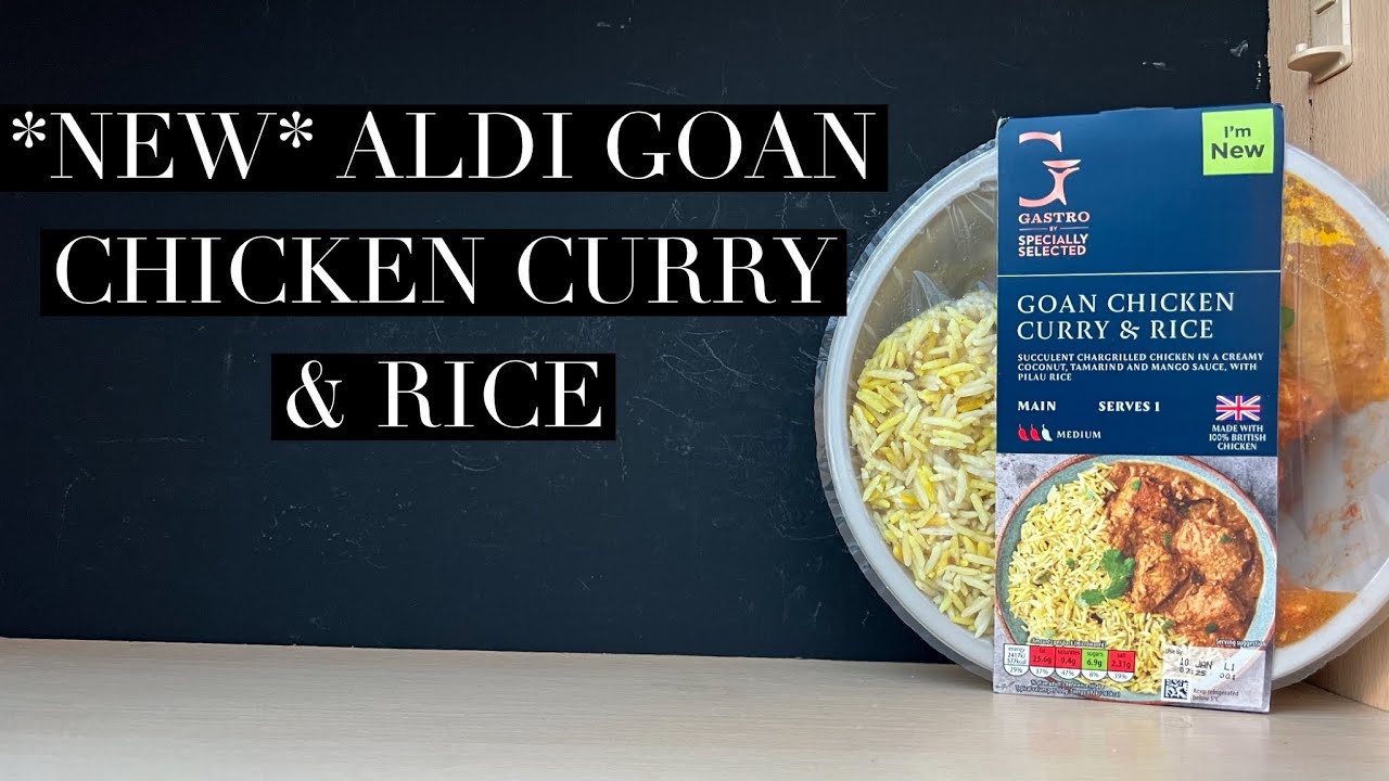 Обзор Aldi Goan Chicken Curry & Rice, обзор Aldi Gastro Pub Food