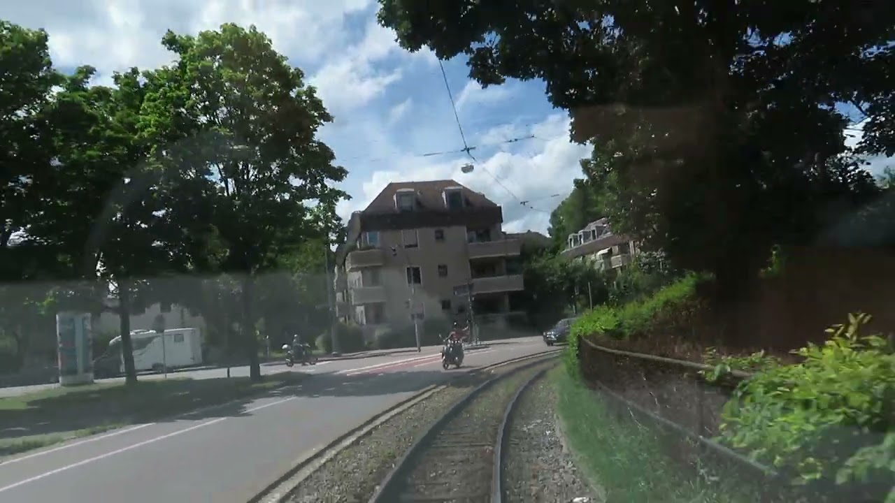 AVV -  Straßenbahn  / Tram Augsburg Linie 6 Stadtbergen - Friedberg P+R [ 06.2022 ]