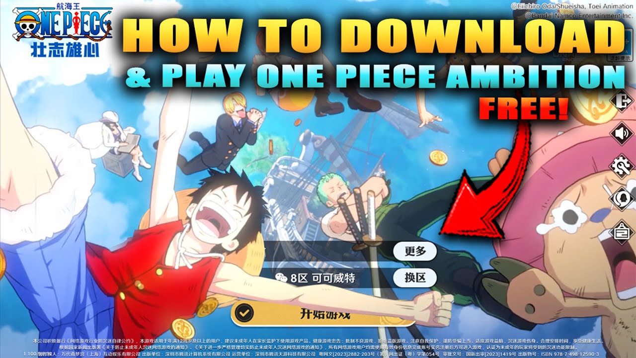 HOW TO DOWNLOAD & PLAY ONE PIECE AMBITION! (free wechat without qr code!) - not working for everyone