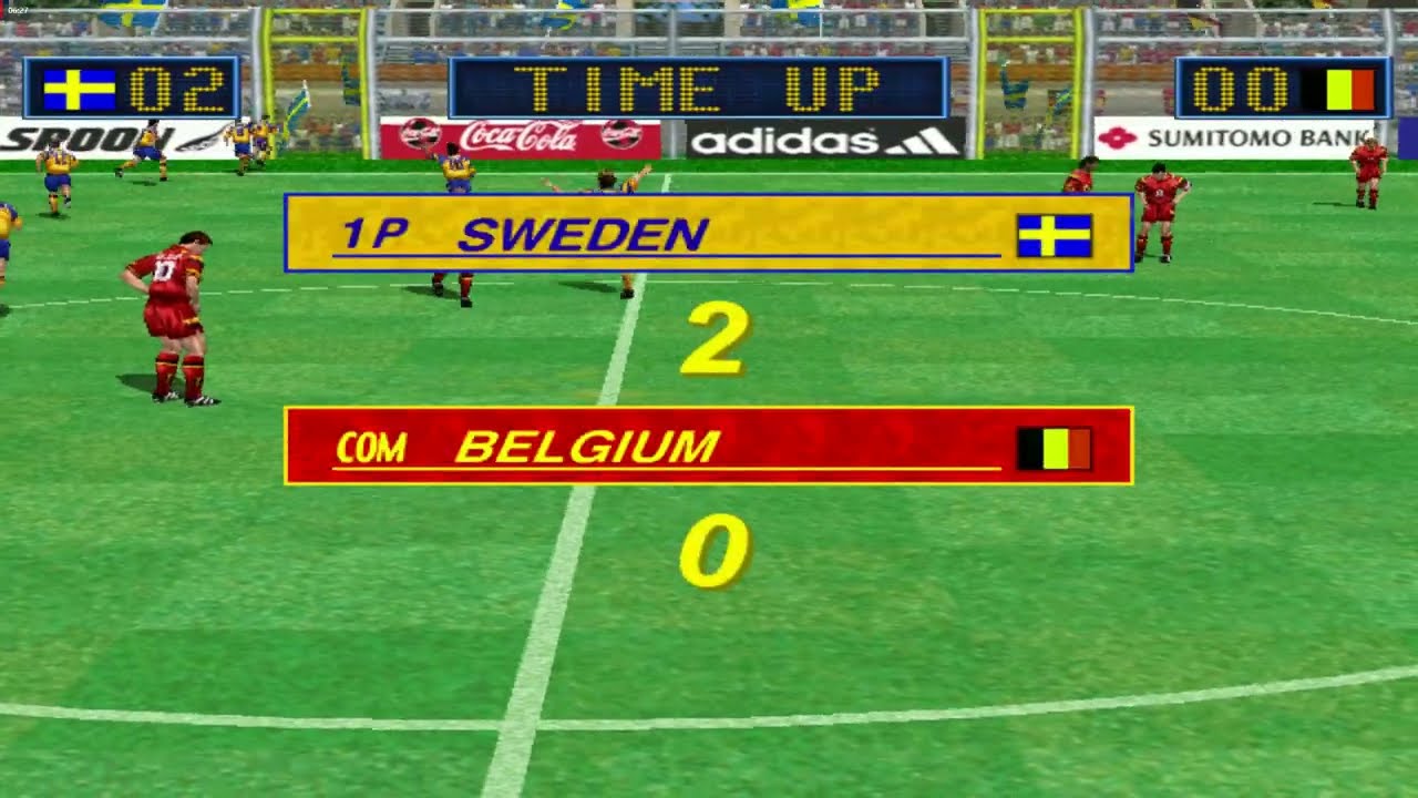 Virtua Striker 2 ver. 2000.1 - SWEDEN Playthrough - Ranking Mode
