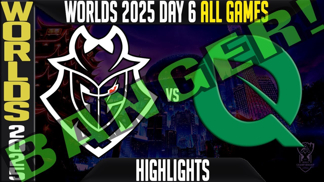 G2 vs FLY Highlights ALL GAMES | Worlds 2025 Day 6 Swiss Stage | G2 Esports vs FlyQuest
