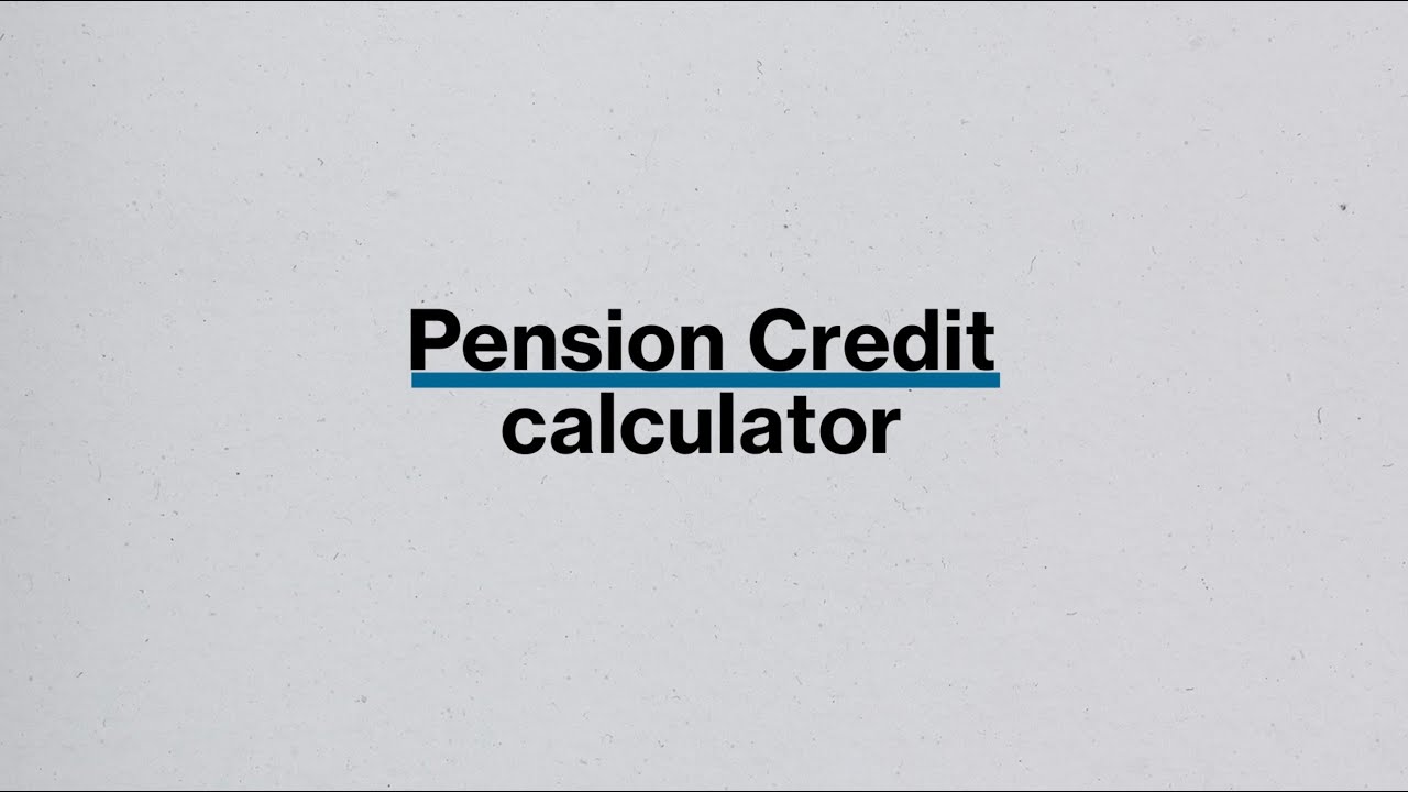 How to use the Pension Credit Eligibility Calculator