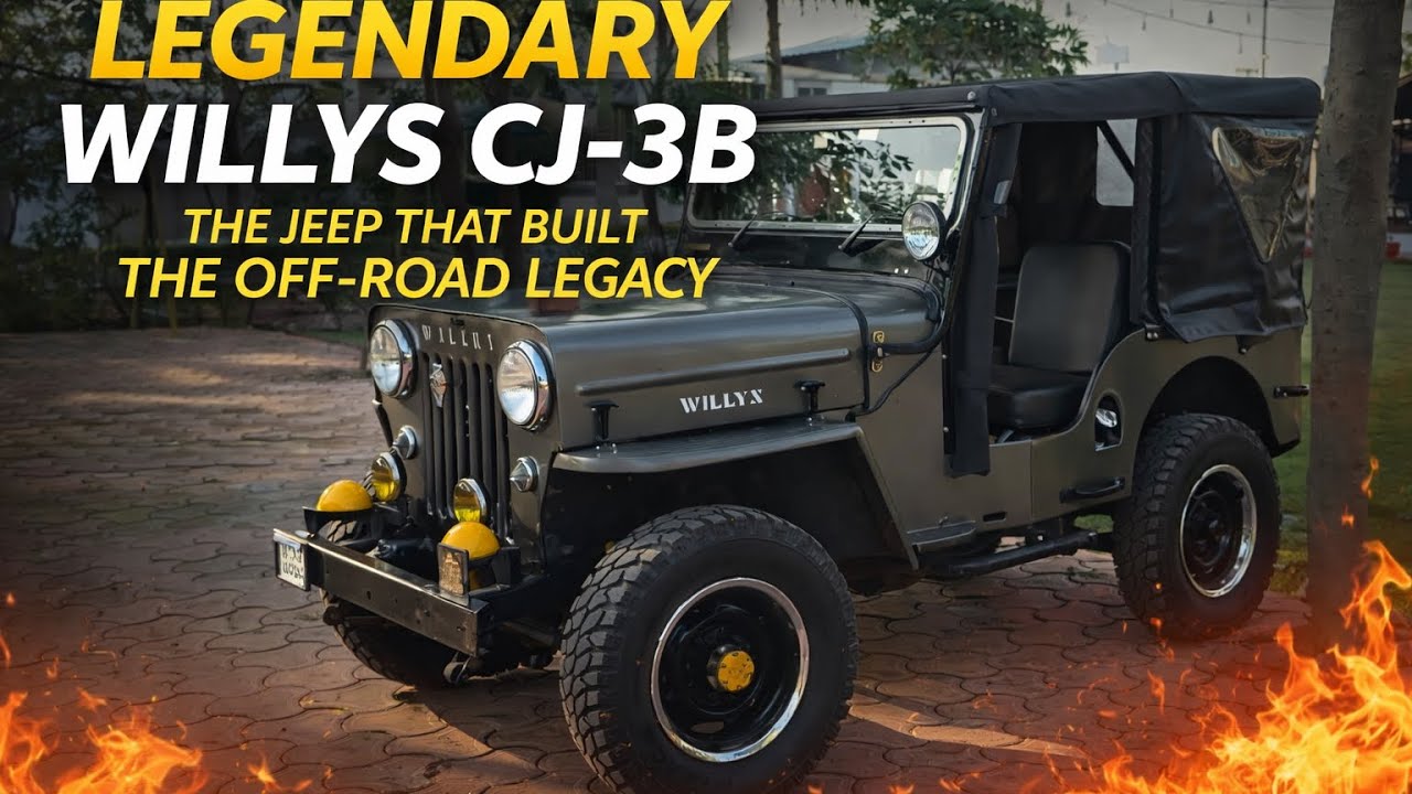 Legendary Willys CJ-3B | The Jeep That Built the Off-Road Legacy 🔥
