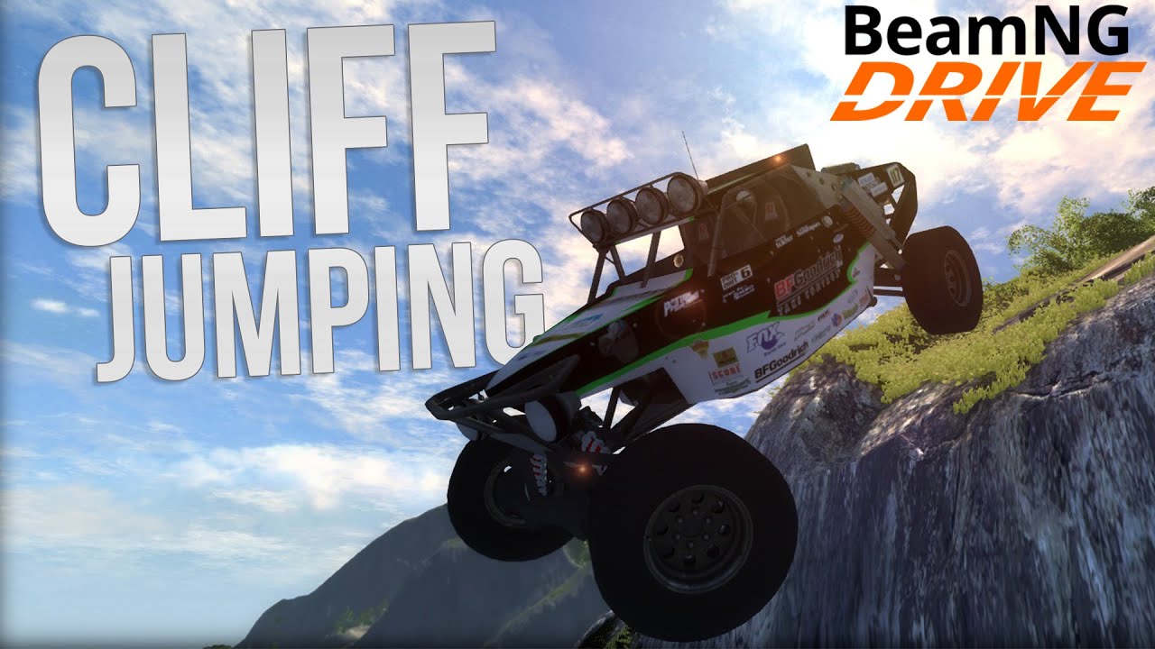 Biggest Drop Ever! Cliff 2.0 Mod Spotlight - BeamNG Drive Highlights Gameplay