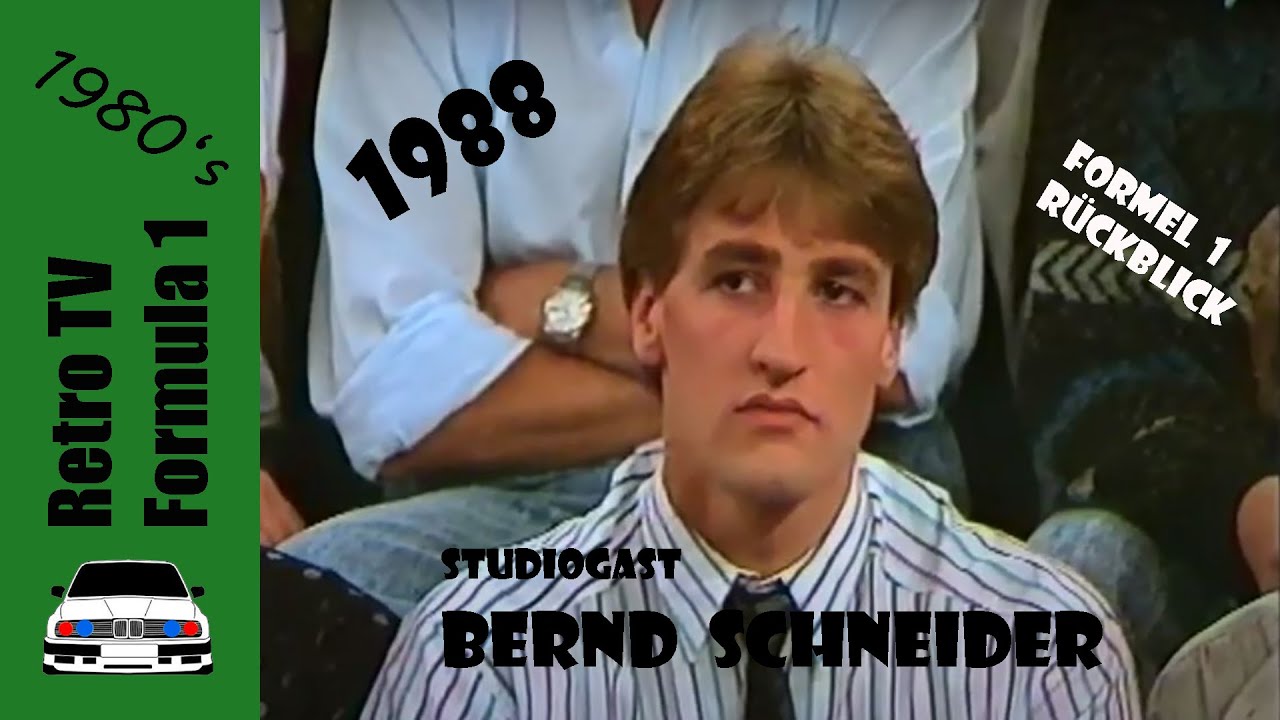 Bernd Schneider | Formel 1-Einstieg 1988 | Retro TV SR Sportarena | Zakspeed Formula One Team | DTM
