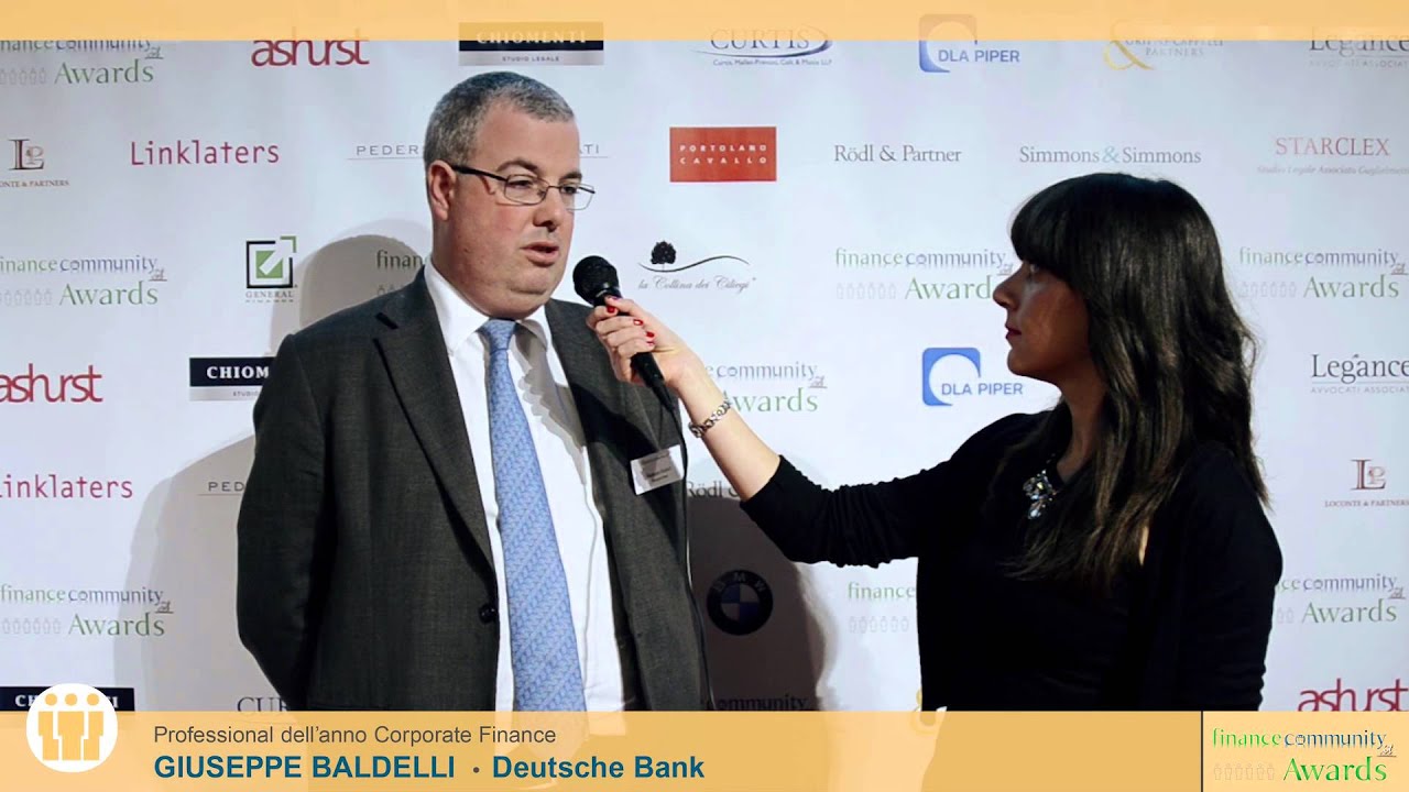 Giuseppe Baldelli - Financecommunity Awards 2015 by financecommunity.it
