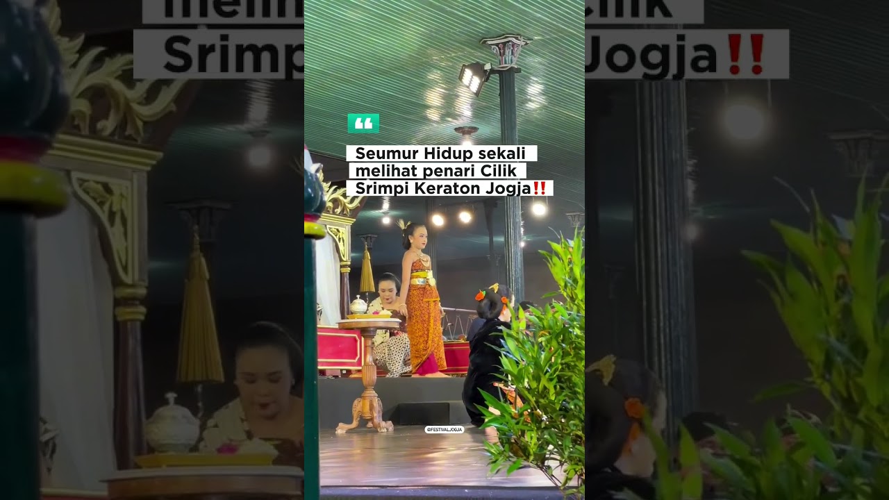 Seumur Hidup sekali melihat penari Srimpi Keraton Jogja ‼️ #jogjaofficial
