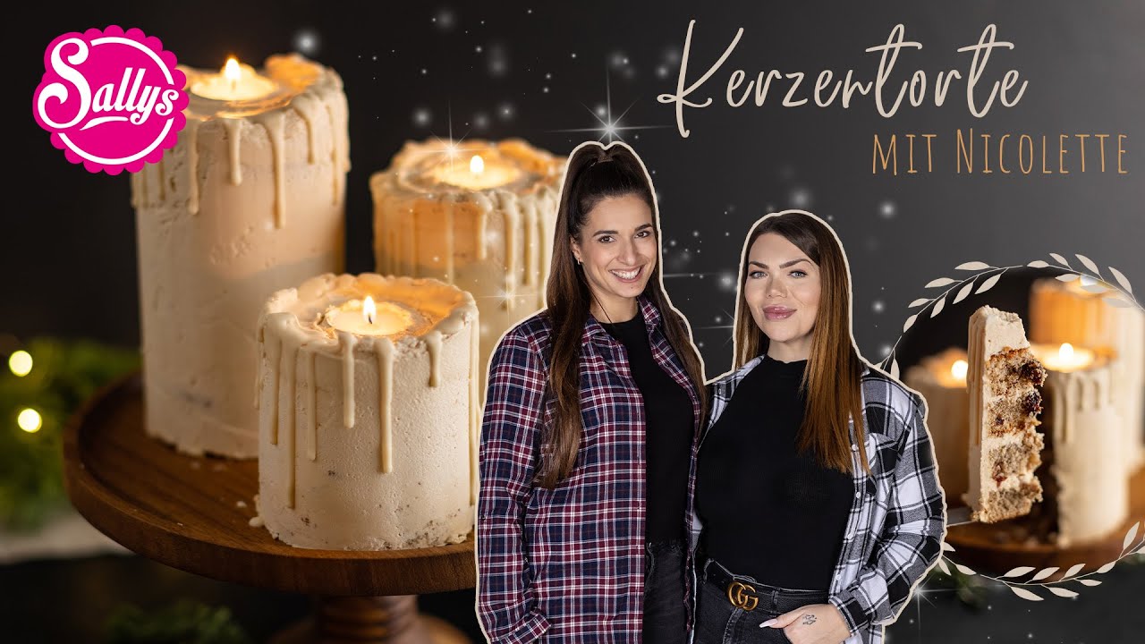 Kerzen Torte / Adventsrezept mit @asmrnicolettevlogt3017/ Sallys Welt
