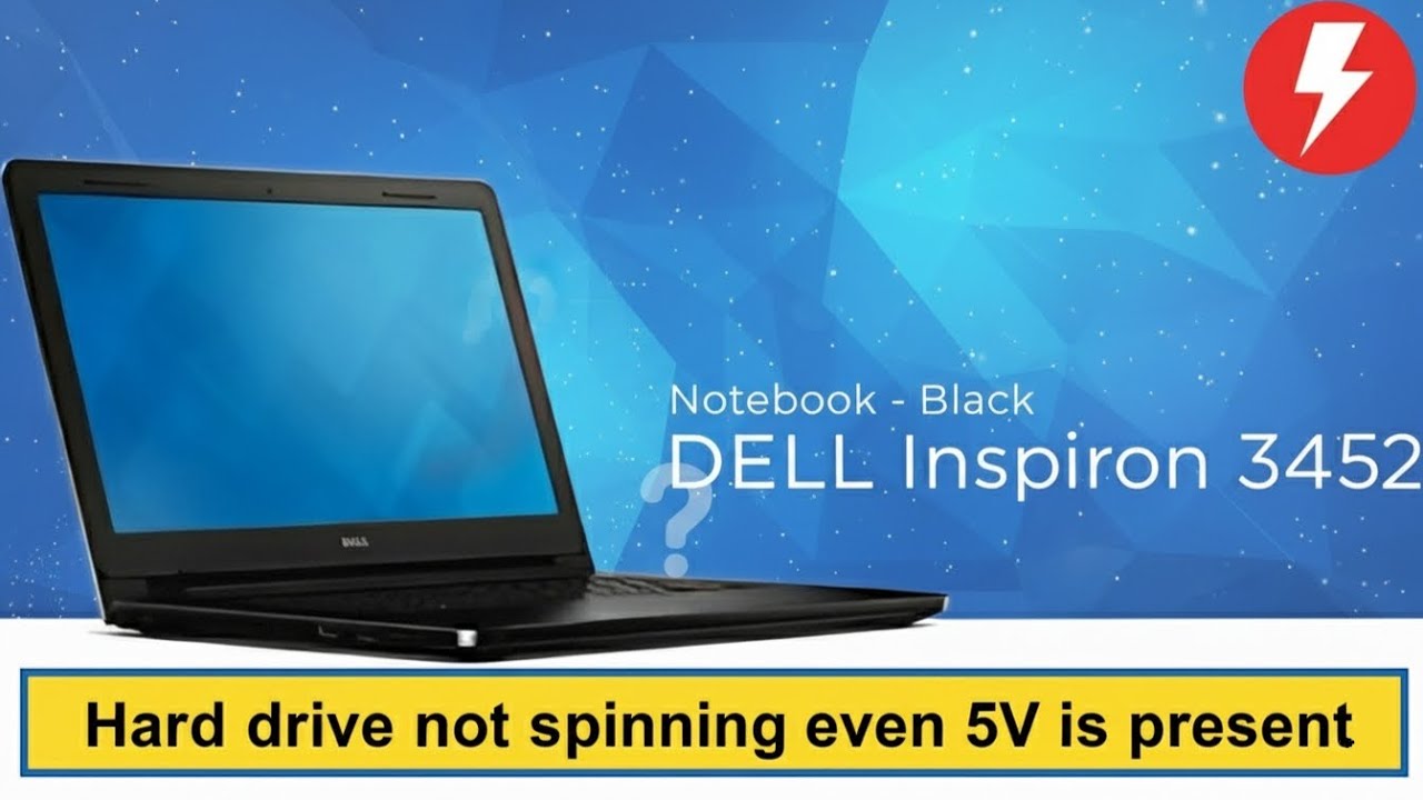 Dell Inspiron 14 3452 - Laptop comes on with no hard drive activity