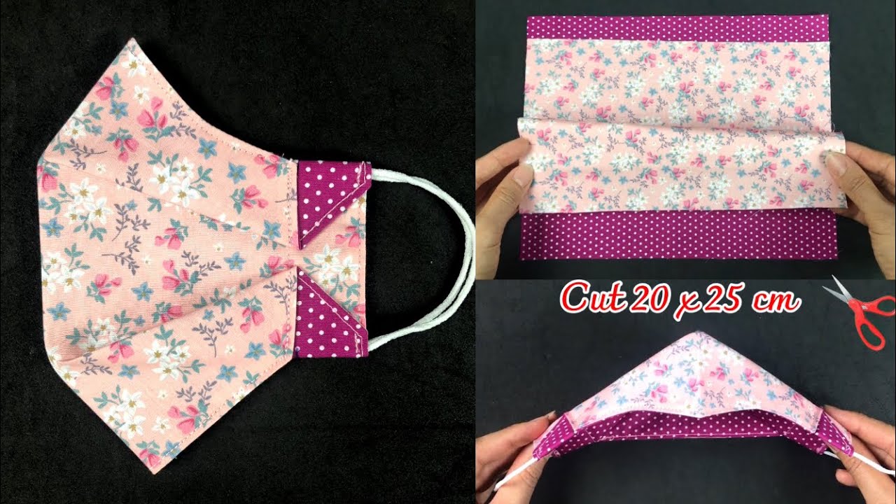 New🔥🔥No fog on Glass . How to make 3D Face Mask sewing tutorial.DIY Face mask.