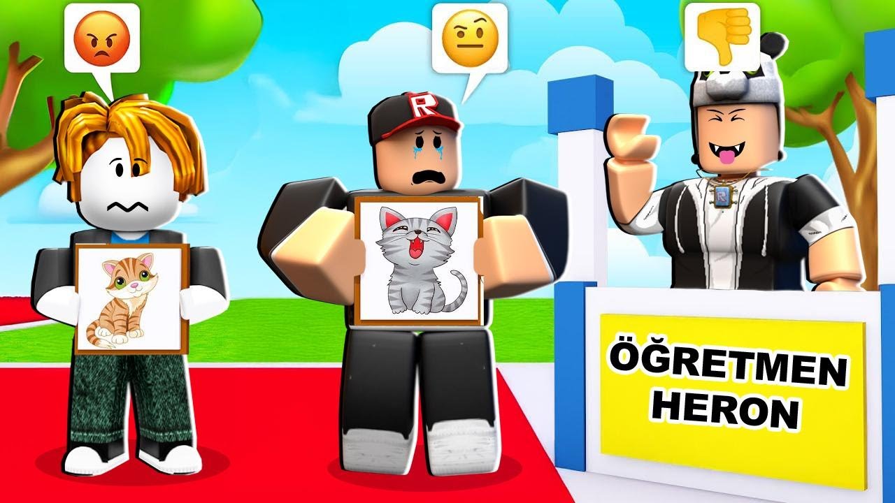 Resim Çiz ve Öğretmene Göster! - Roblox Shine or Decline