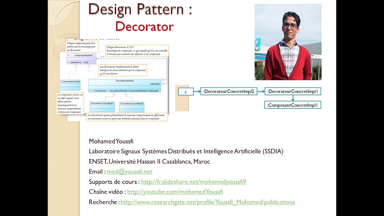 Design Pattern Decorator By Mohamed Youssfi