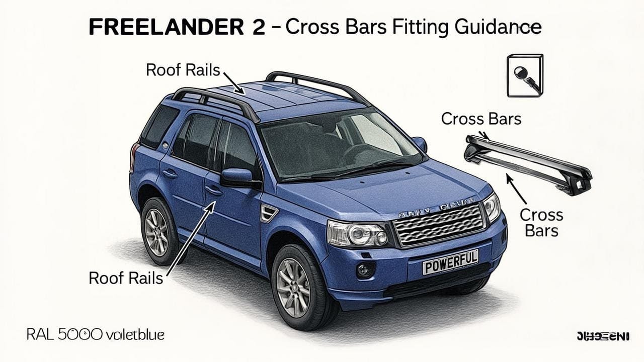 How to fit cross bars to Land Rover Freelander 2 roof rack Rails