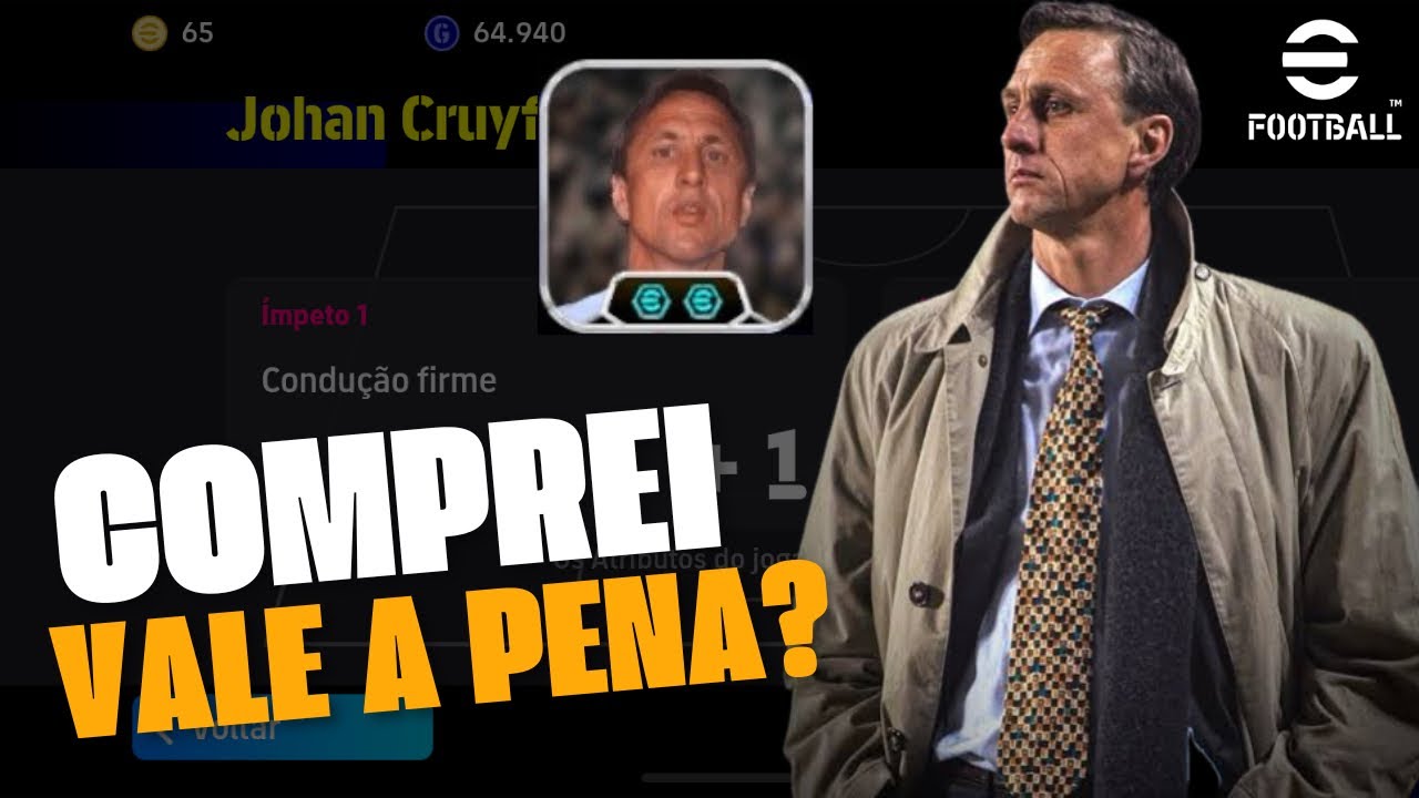 COMPREI O NOVO TÉCNICO 89 POSSE DE BOLA JOHAN CRUYFF NO EFOOTBALL MOBILE | VALE A PENA ?