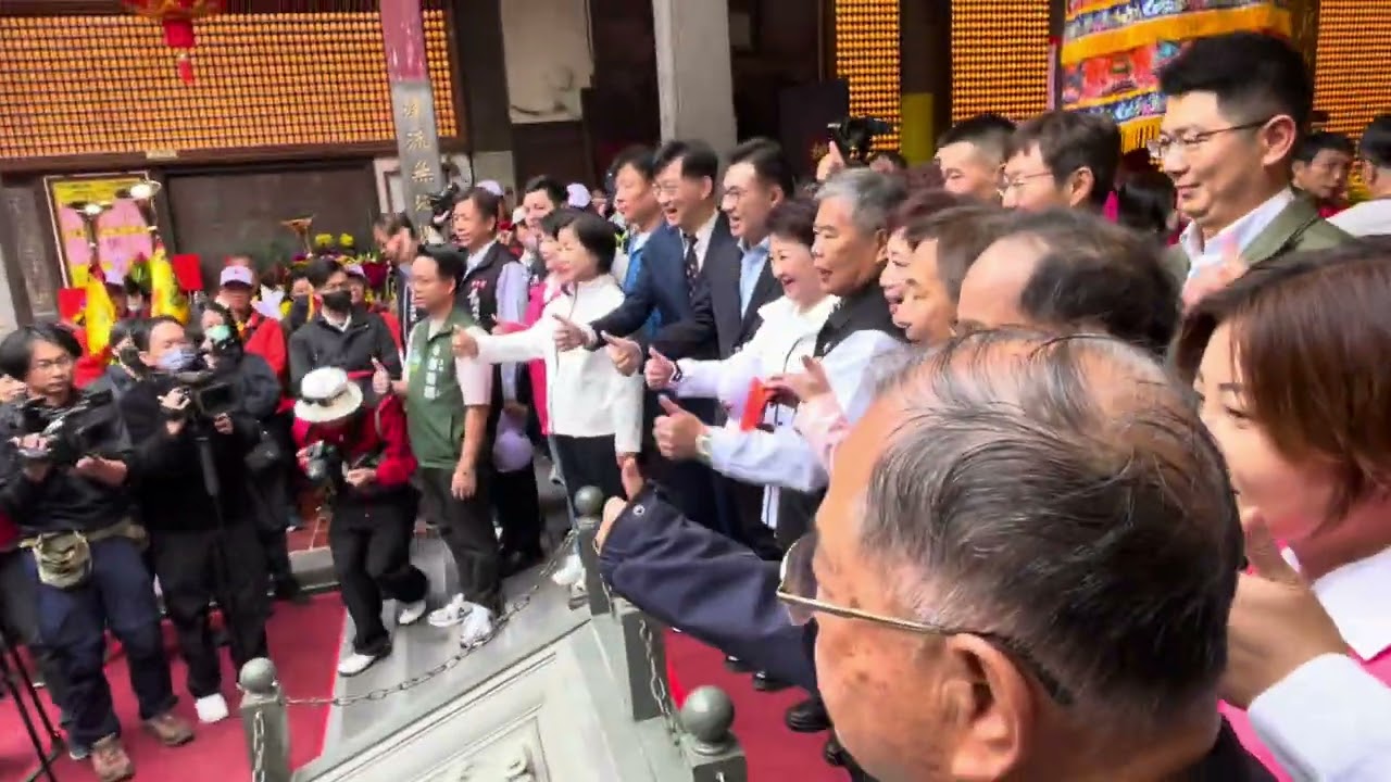 2025年3月29日台中樂成宮旱溪媽祖繞境十八莊204週年祈安植福活動，起駕典禮團拜儀式。