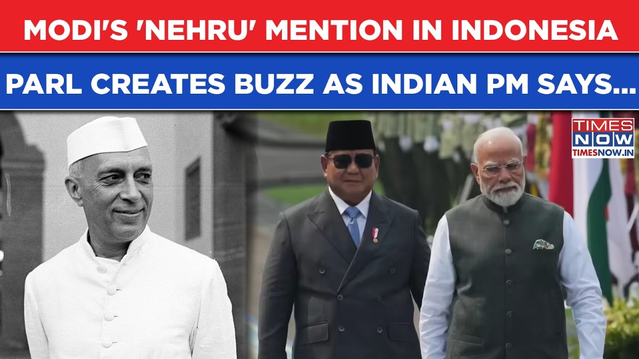 Modi's 'Nehru' Mention In Historic Indonesia Parliament Speech| Watch What Indian PM Said In Jakarta