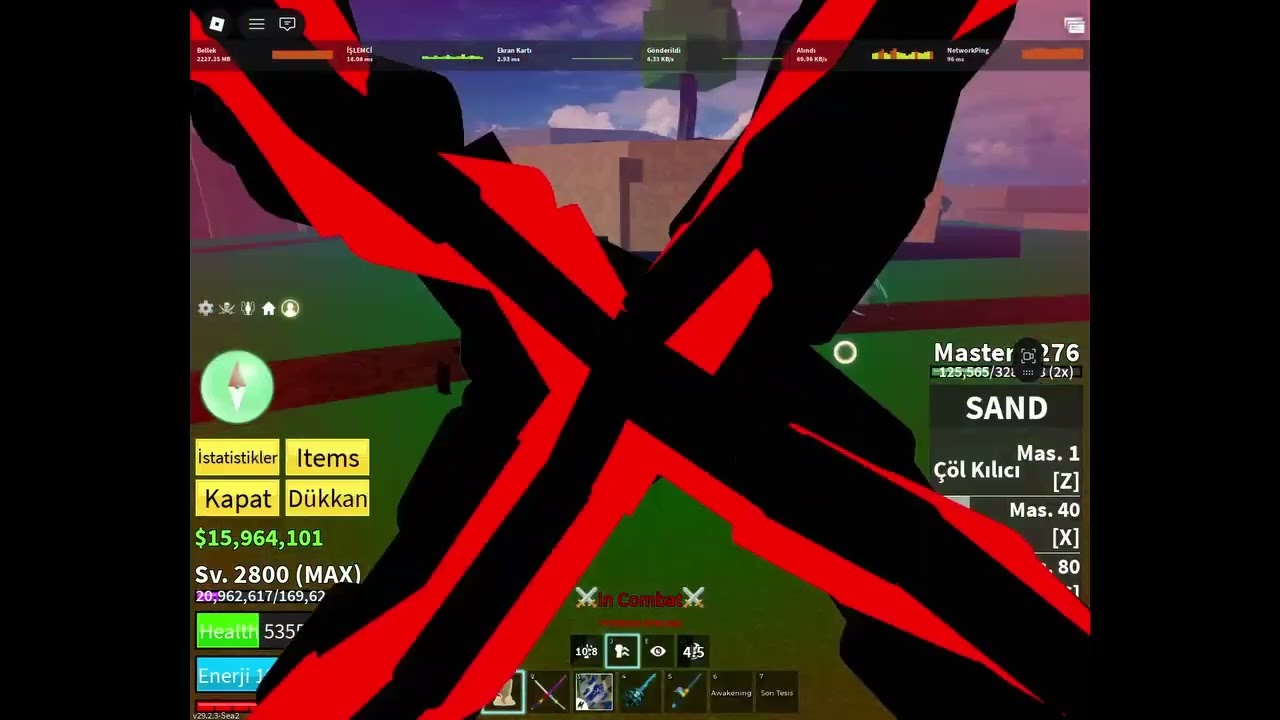 pvping with sand (crazy combo) | BLOXFRUİTS