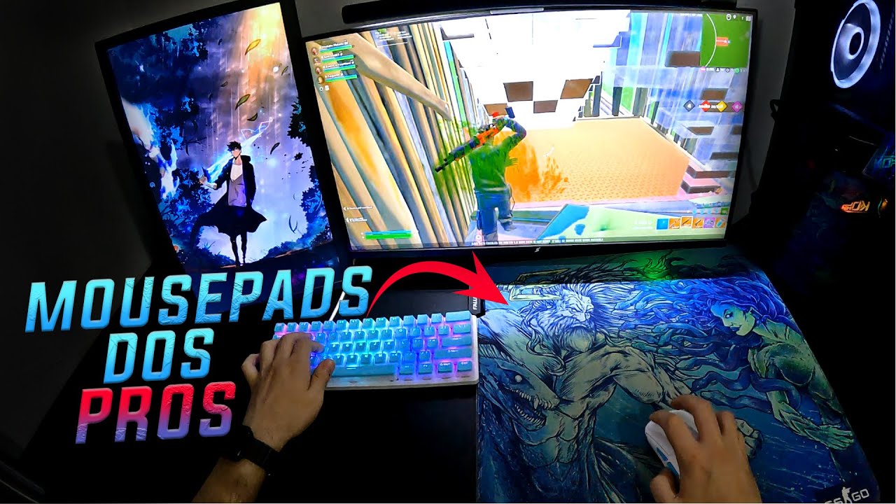 OS MOUSEPADS DOS MELHORES PRO PLAYERS DO MUNDO NO FORTNITE (POV) Artisan Inked tiger speed e control