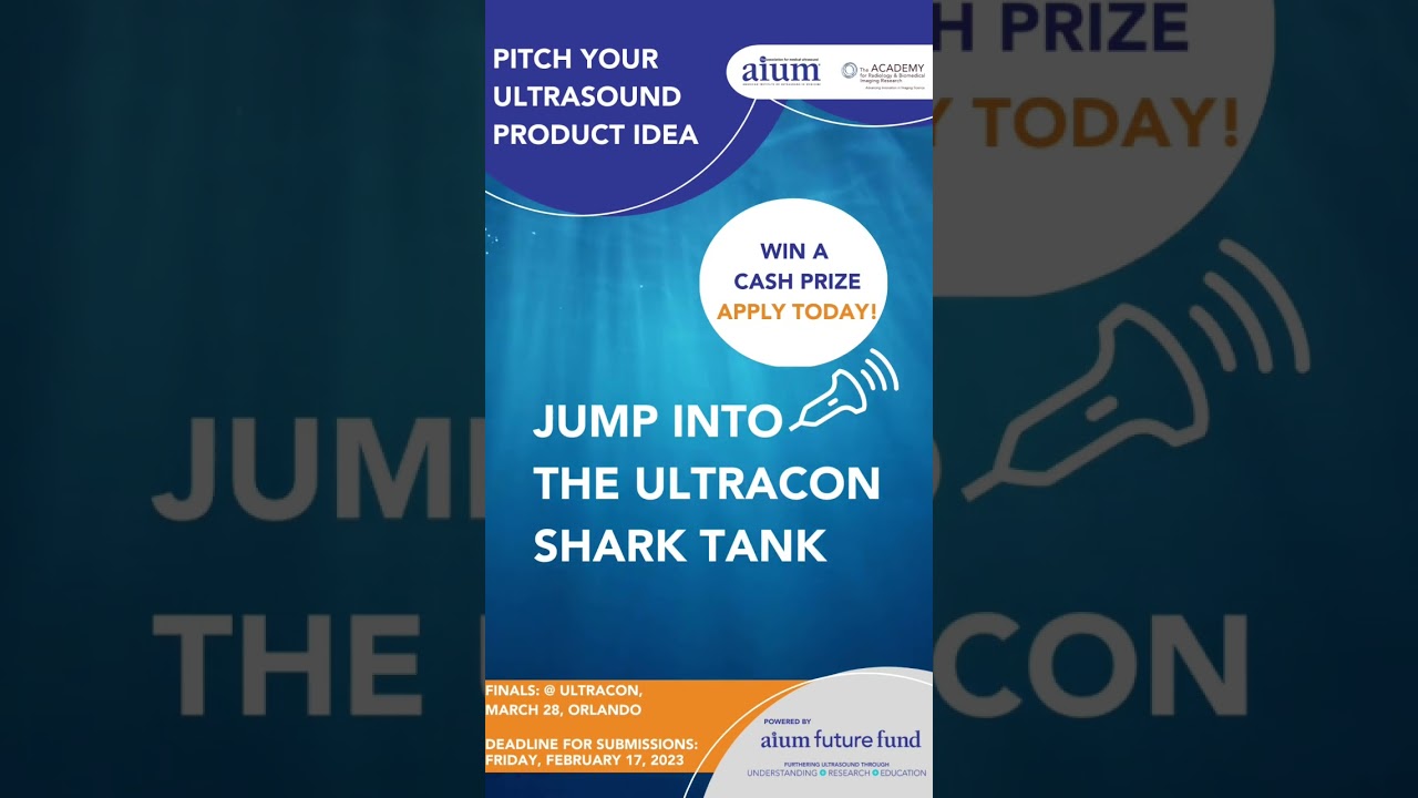 Dive into the AIUM Shark Tank! Apply today! https://bit.ly/3l5EtsM #shorts #aium #ultrasound