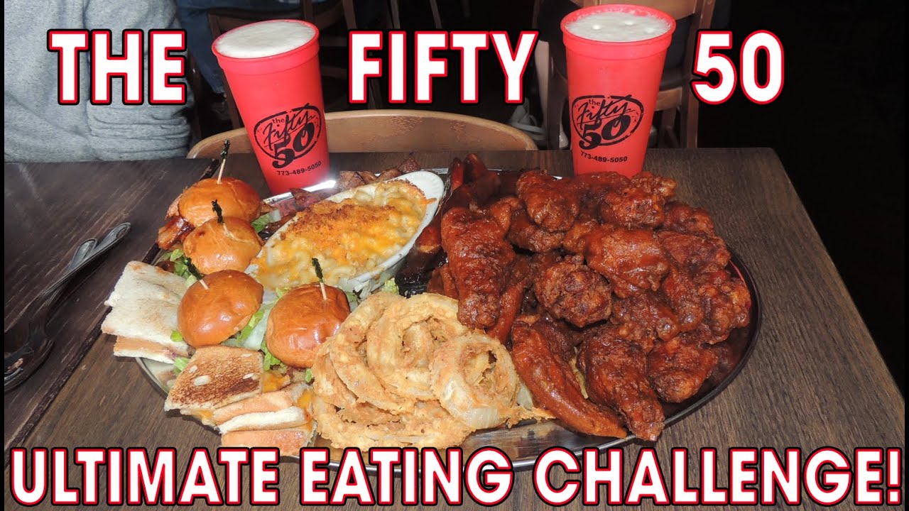 Fifty/50's Ultimate Eating Challenge w/ BEER!!
